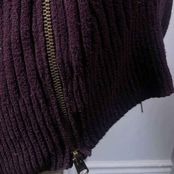 Abercrombie Fitch XS Shirt Sweater Purple V Neck Tops Winter Spring Long Sleeves - Picture 7 of 8